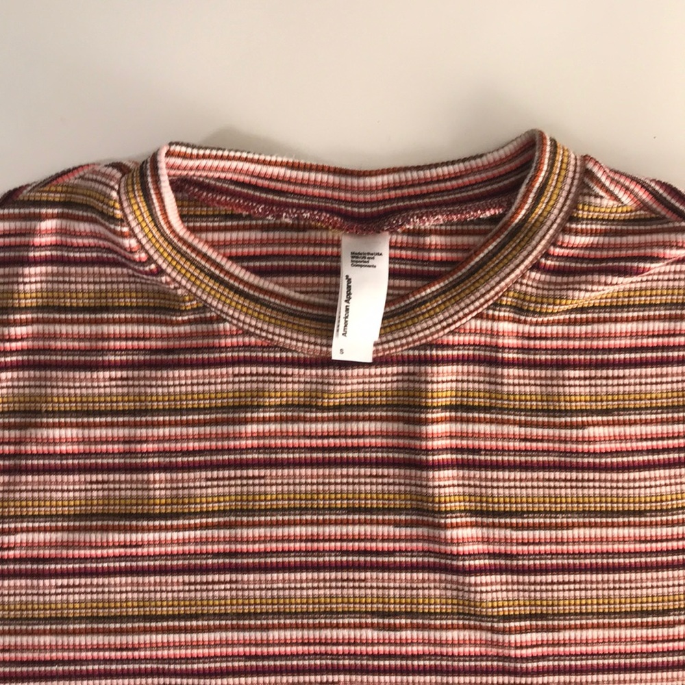 American apparel striped t-shirt bodysuit - Picture 2 of 6
